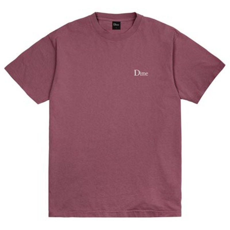 Dime Classic Embroidered T Shirt Mauve Large