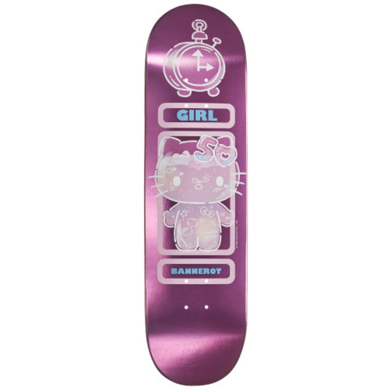 Girl X Hello Kitty 50th Anniversary Bannerot Skateboard Deck 8.5″ 8.5″