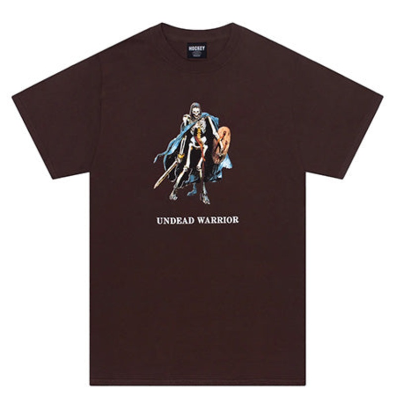 Hockey Undead Warrior T Shirt Dark Brown Extra Large