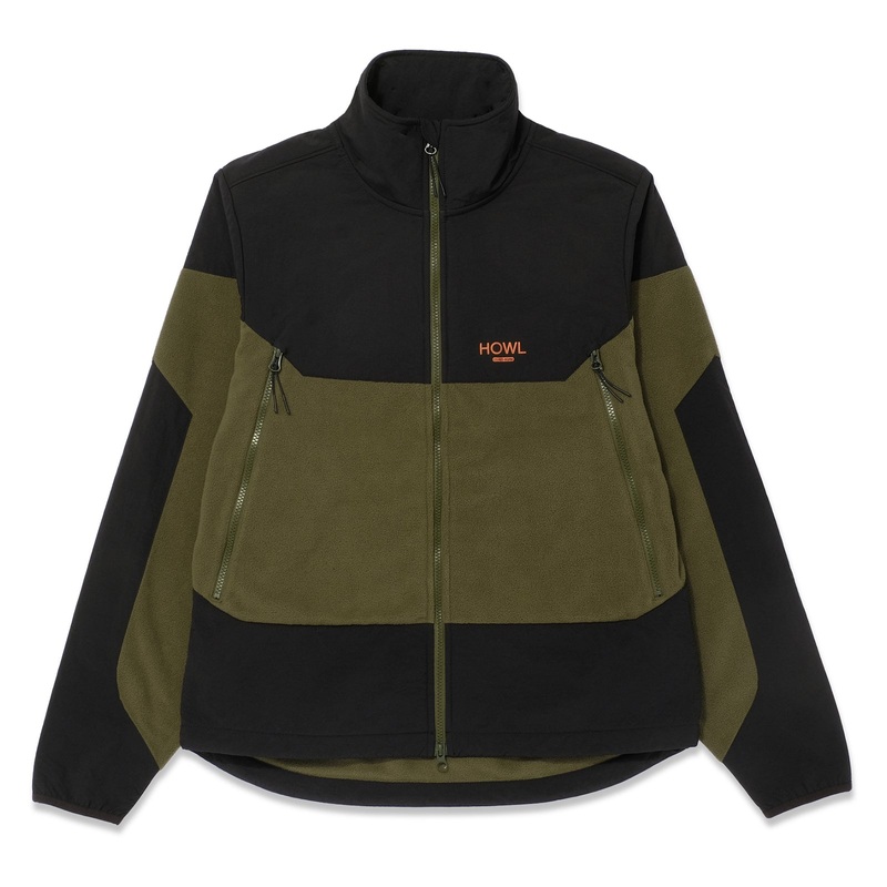 Howl Zip Polar Fleece Jacket Army MD