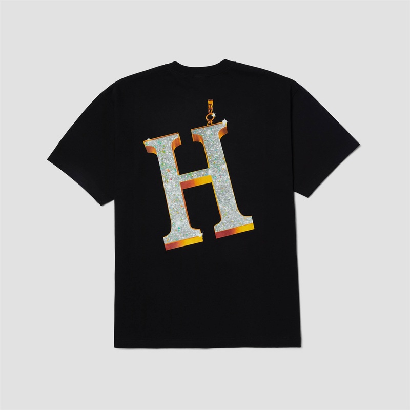 HUF Big H Shortsleeve T-Shirt Black Small