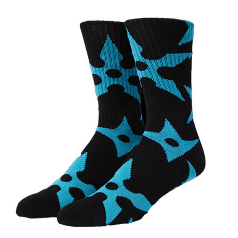 HUF Shuriken Crew Socks Black One size fits all