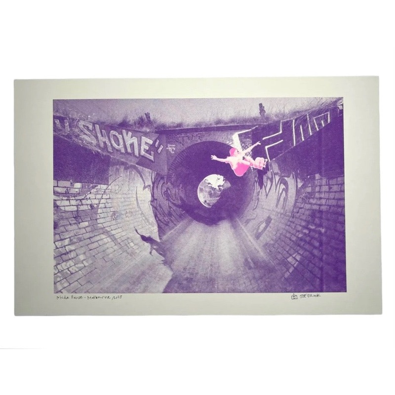 Nicole Hause FS Grind Melbourne Purple Risograph Print 11×17