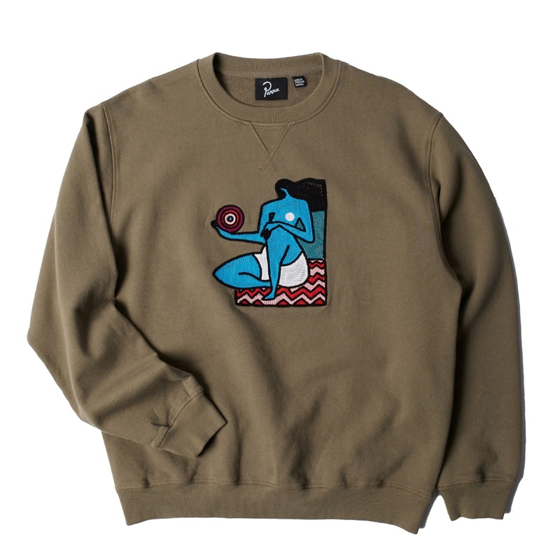 Parra Future Visions Crewneck Stone Grey M