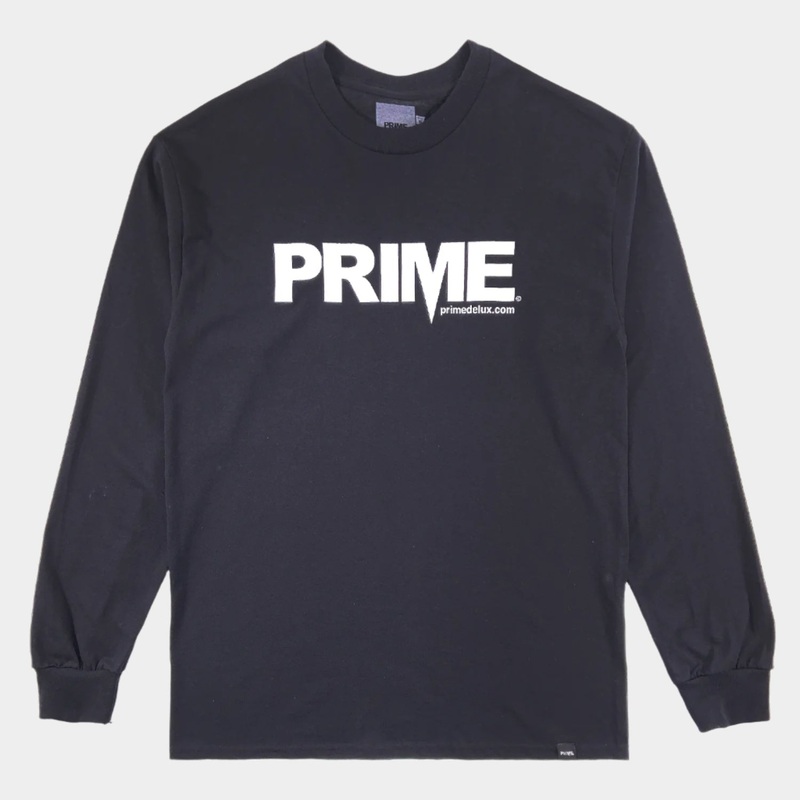 PRIME DELUX OG PREMIUM LONG SLEEVE T-SHIRT – BLACK / WHITE S