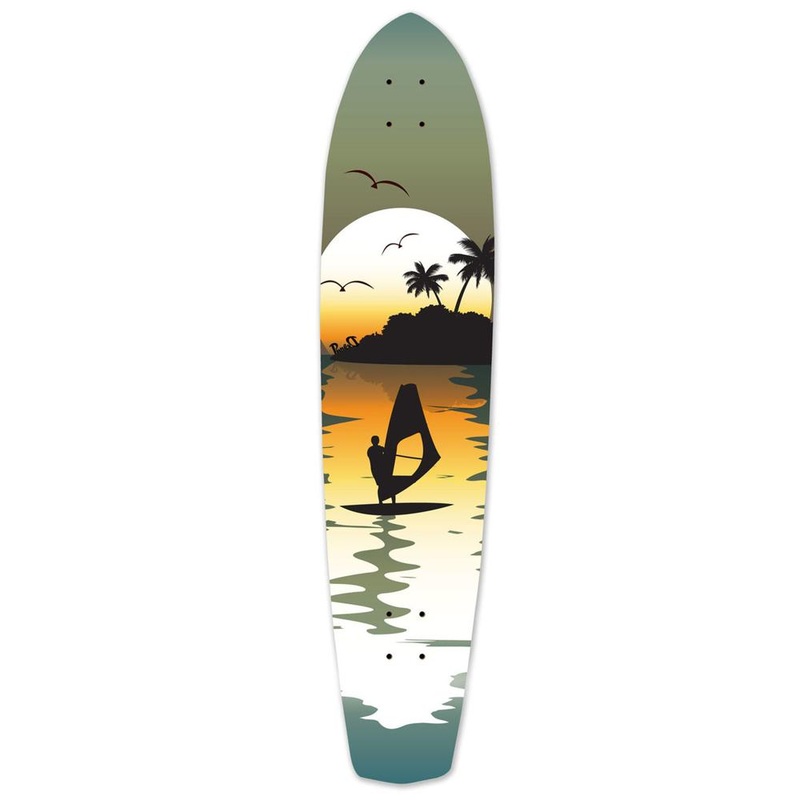 Punked Slimkick Longboard Deck – Surfer Deck