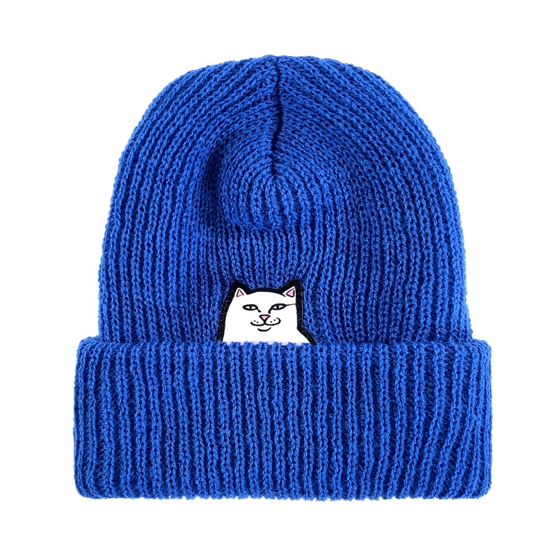 RIPNDIP Lord Nermal Rib Beanie – Blue
