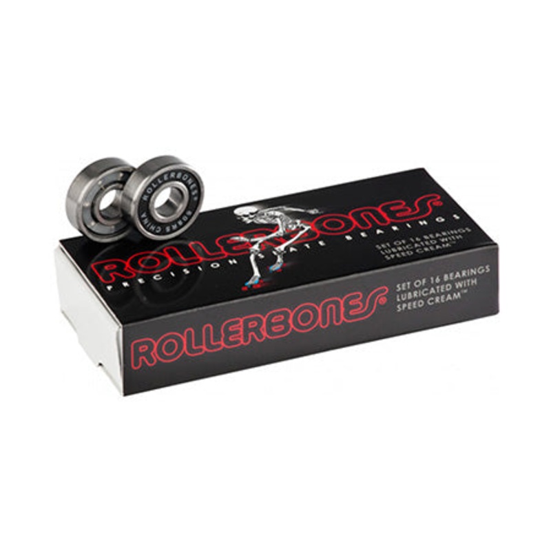 Rollerbones 16 Pack Bearings Black One size fits all