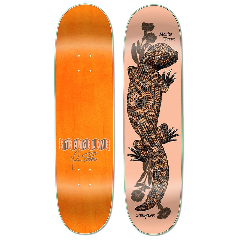 StrangeLove Monica Torres Gila 8.25″ Skateboard Deck by Sean Cliver