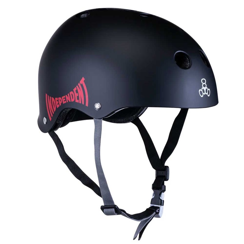 Triple 8 Certified Sweatsaver Skateboard Helmet – Independent Trucks XS/S Black