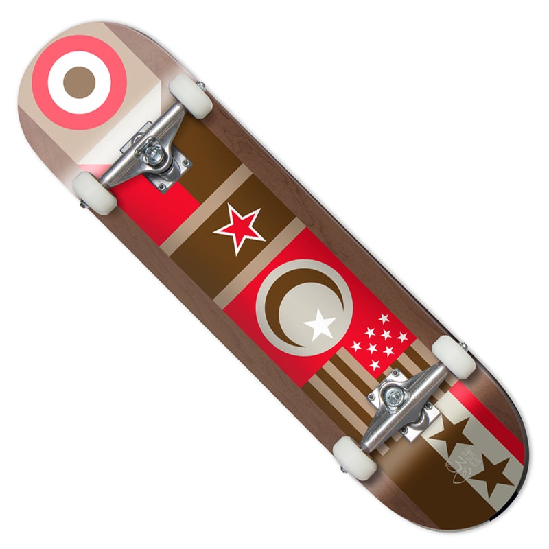Chocolate Jordan Trahan Flags Complete Skateboard Multicolor 8 x 31.5 WB:14