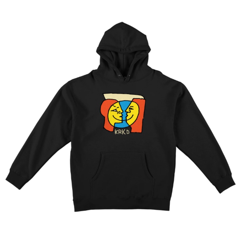 Krooked “Moonsmile” Hoodie Black Small