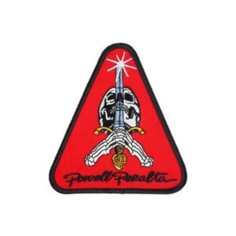 Powell Peralta Skateboards “Skull And Sword- Red” Patch