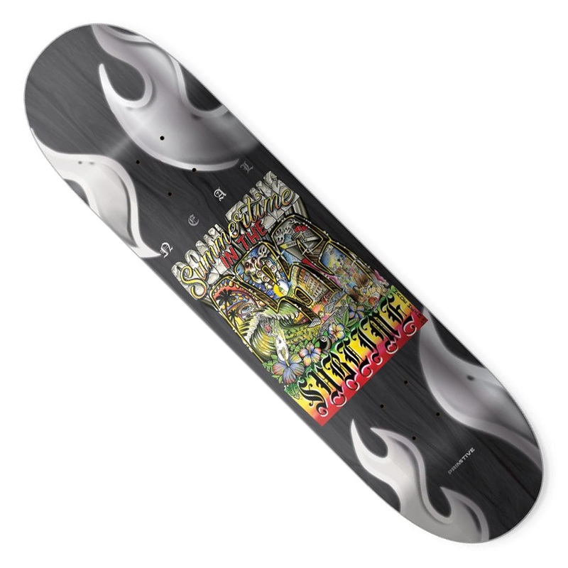 Primitive Skateboarding Sublime Robert Neal Neighbors Deck Dark Grey 8.5 x 32 WB:14.3