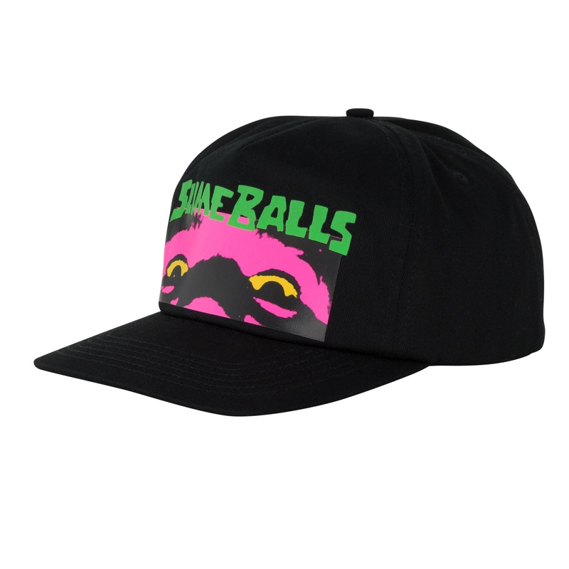 Slime Balls Speed Freak Snapback Mid Profile Hat Black