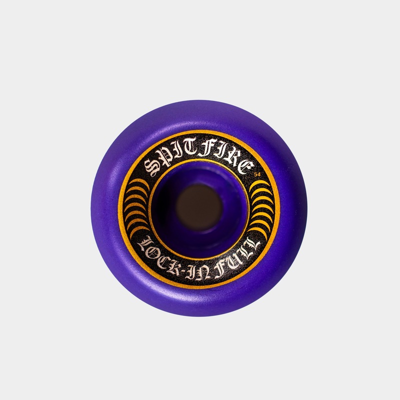Spitfire – 54mm – 99a(DU) Formula Four Wheels Lock-Ins – Purple 54mm