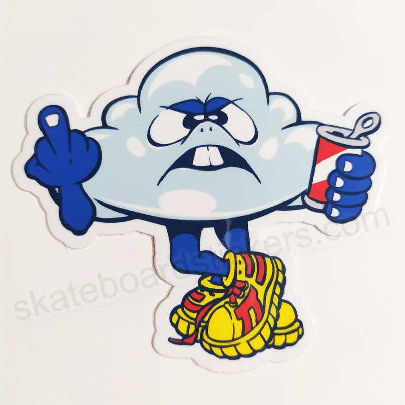 Thank You Skateboard Sticker – small