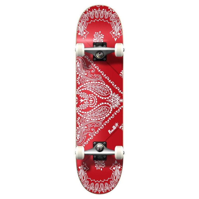 Yocaher Graphic Complete 7.75″ Skateboard – Bandana Red Complete