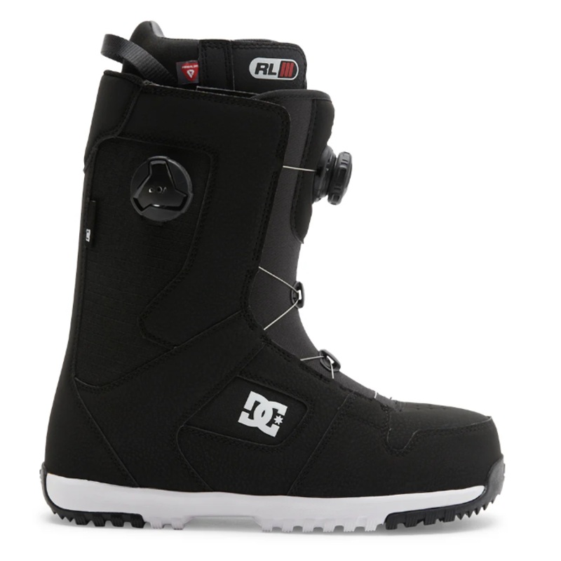 DC Men’s Phase Boa Pro Snowboard Boots 2025- Black/White 8 Black/White