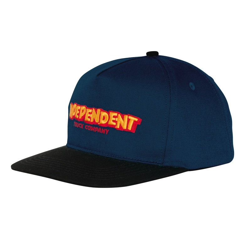 Independent Bounce Snapback Mid Profile Hat Black