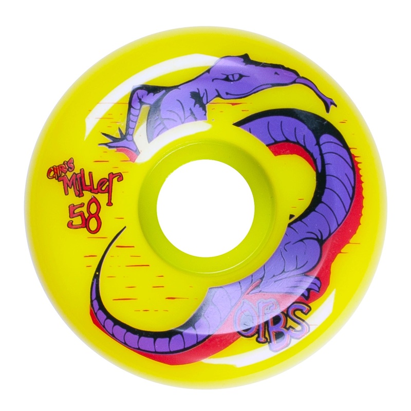 Orbs – 58mm – 99a – Chris Miller Specters – Neon Yellow 58mm