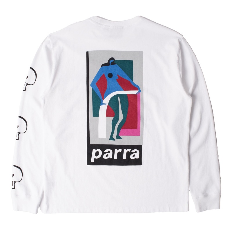 Parra Lowering the Bar L/S Tee White M