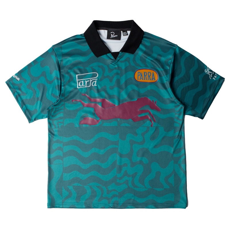Parra Sports Flage Polo Shirt Deep Sea Green S