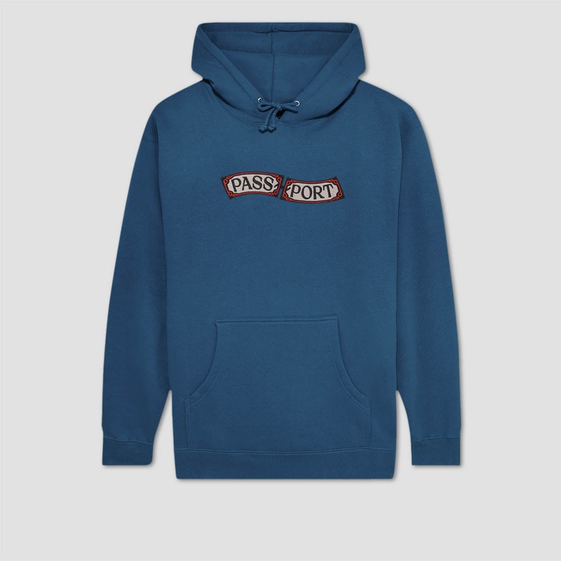 PassPort Red Flag Hood Harbour Blue Small