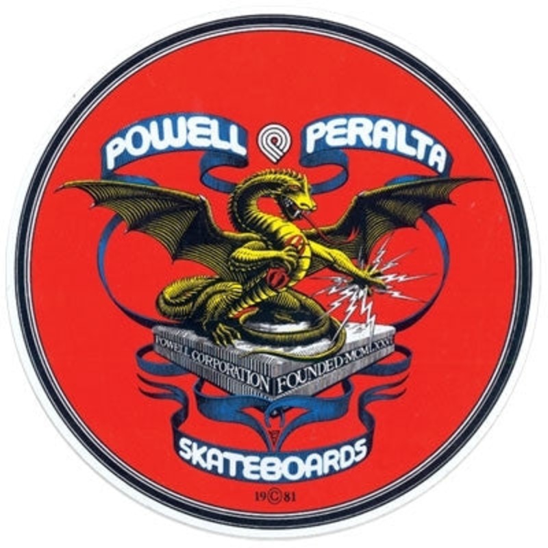 Powell Peralta Banner Dragon 4″ Skateboard Sticker