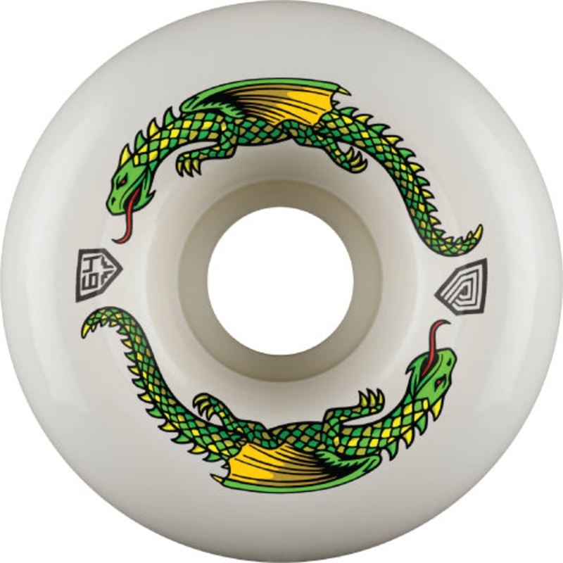 Powell Peralta Dragon Formula Wheels White 64MM 93A 64mm