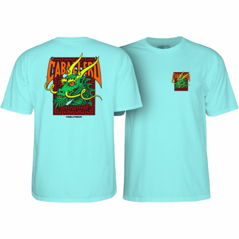 Powell Peralta Steve Caballero Street Dragon T-shirt Celadon S