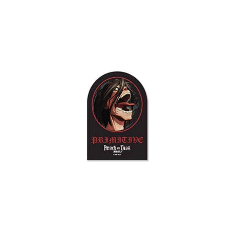 Primitive Skateboarding Attack on Titan Future Memory Sticker Black 4″
