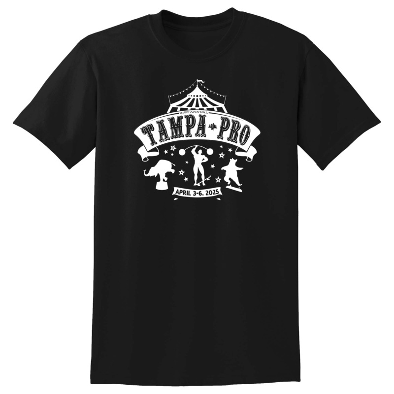 Skatepark of Tampa Tampa Pro 2025 T Shirt Black Small