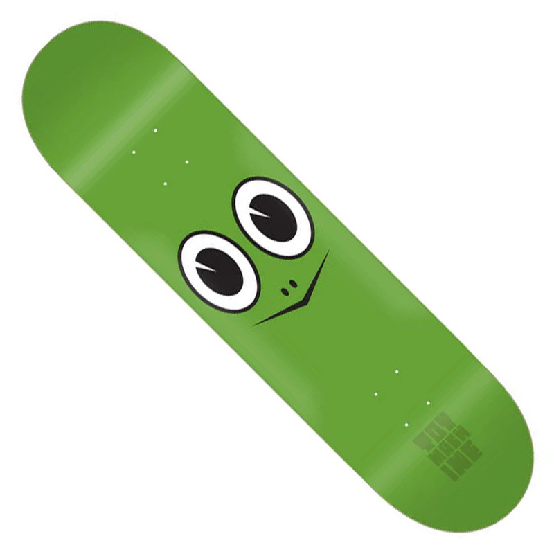 Toy Machine Turtle Face Deck Green 7.75 x 31.38 WB:14