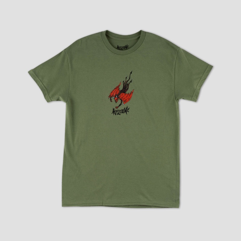 Welcome Diver Printed T-Shirt Military Small