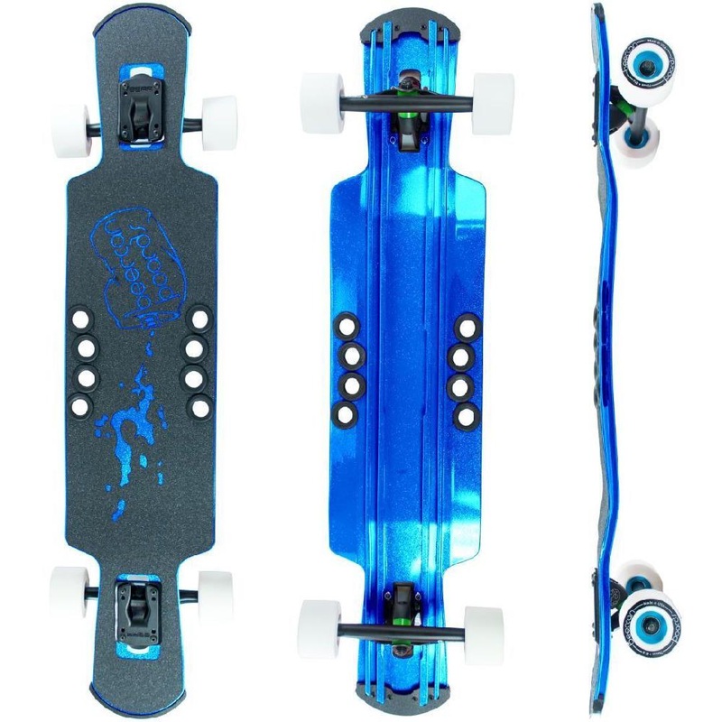 Beercan Blue 37″ Kegger Lite Drop Through Longboard Complete