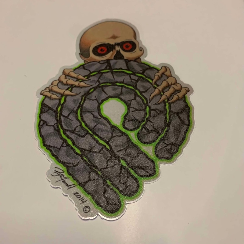 Brian Farrell Art “Peek a Boo Ripper” Sticker Small