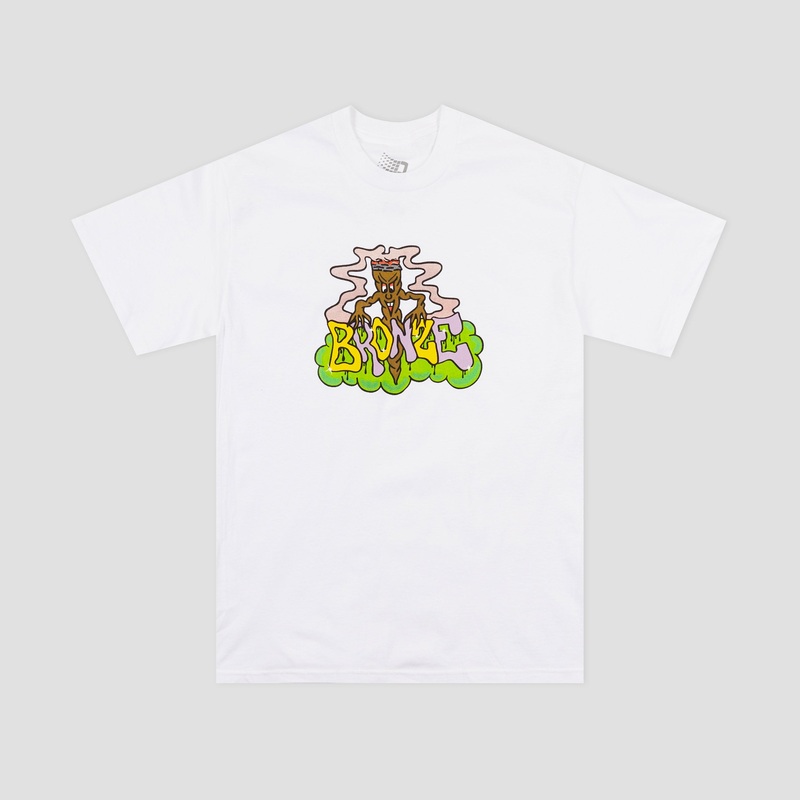 Bronze Mr Blunt T-Shirt White Small
