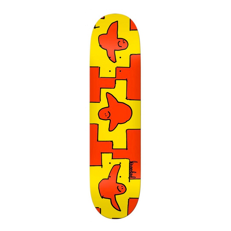 Krooked – 8.06″ – Trio Deck – Orange / Yellow