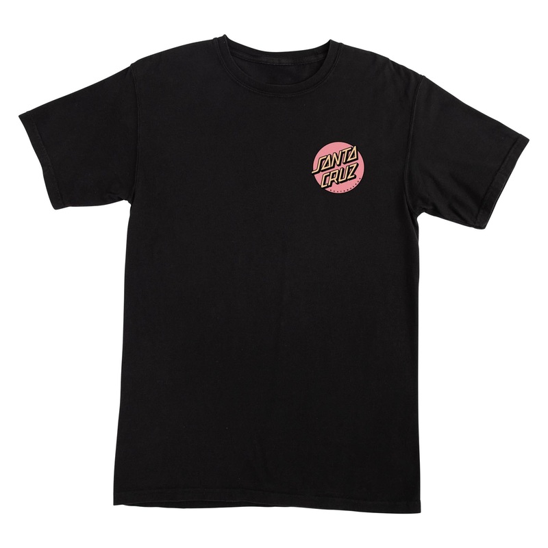 Other Dot Chest Womens Santa Cruz T-Shirt Black XS