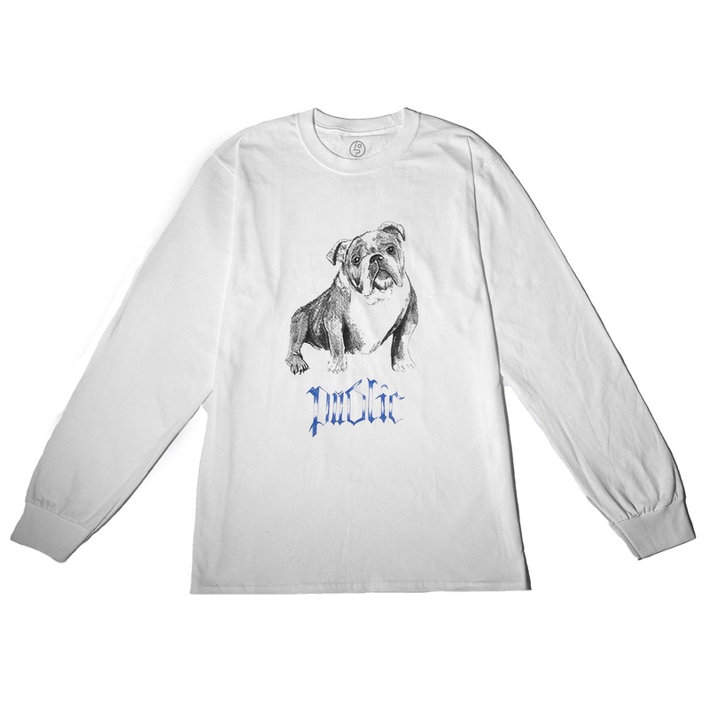 Public Bully Long Sleeve Tee White LG