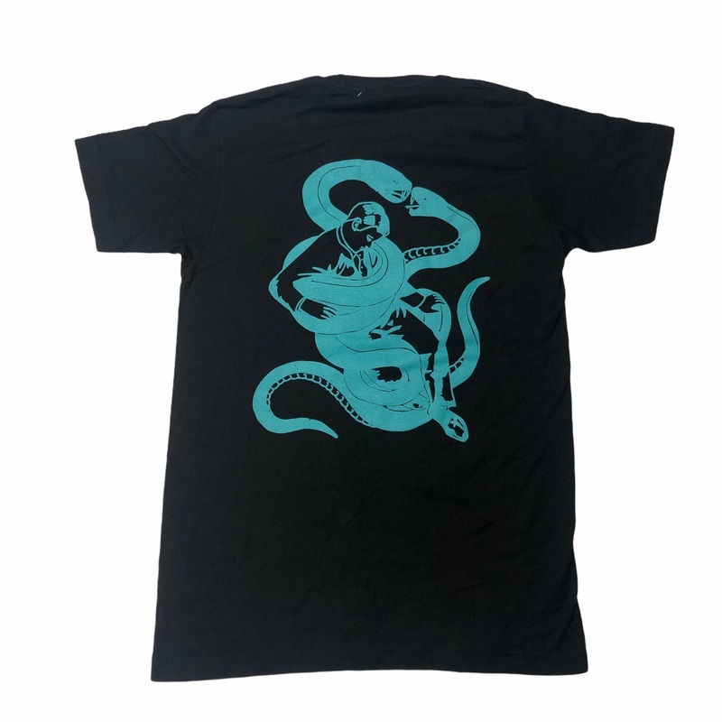 RELIEF SNAKE TEE BLACK S