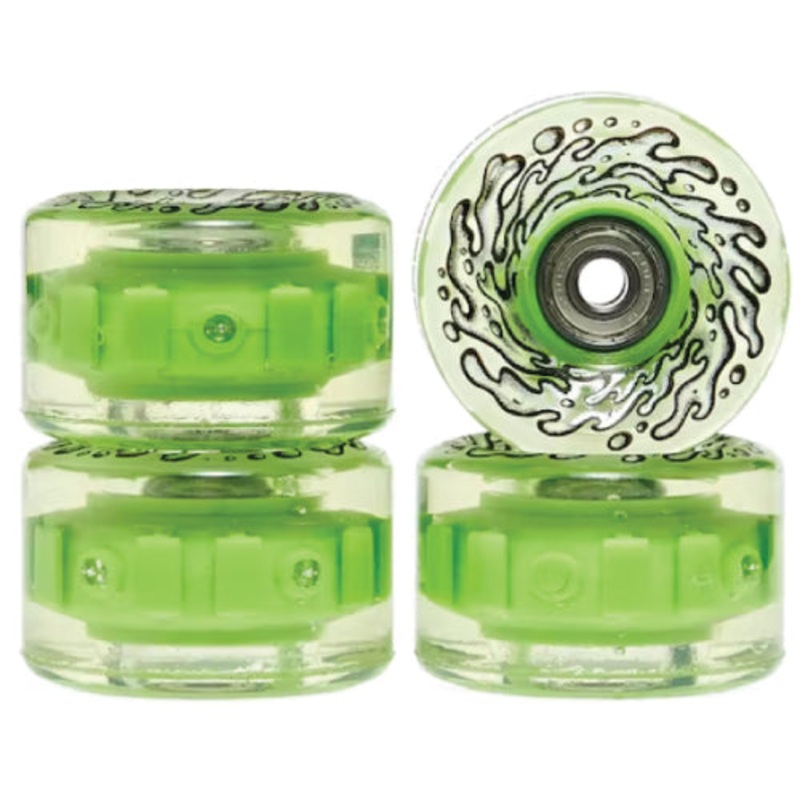 Santa Cruz *Light Ups* OG Slime Balls Skateboard Wheels Green LED 60MM 78A 60mm