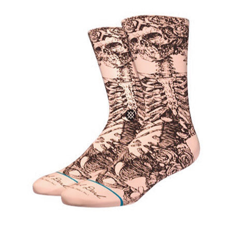 Stance Bertha Grateful Dead Socks Pink Large