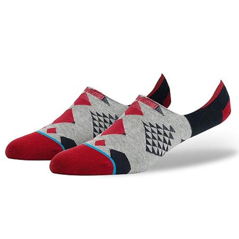 Stance Hilands No Show Socks Red Large