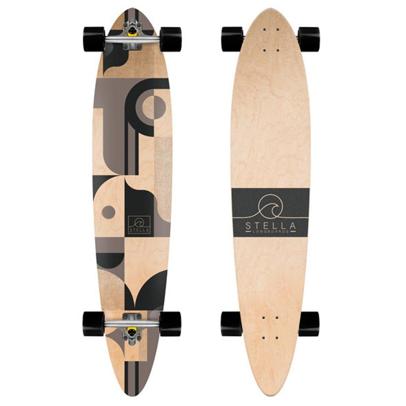 Stella Abstract Surf 46 Pintail Longboard Complete