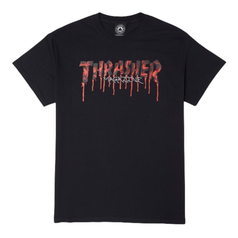 Thrasher Blood Drip T-Shirt  Black S