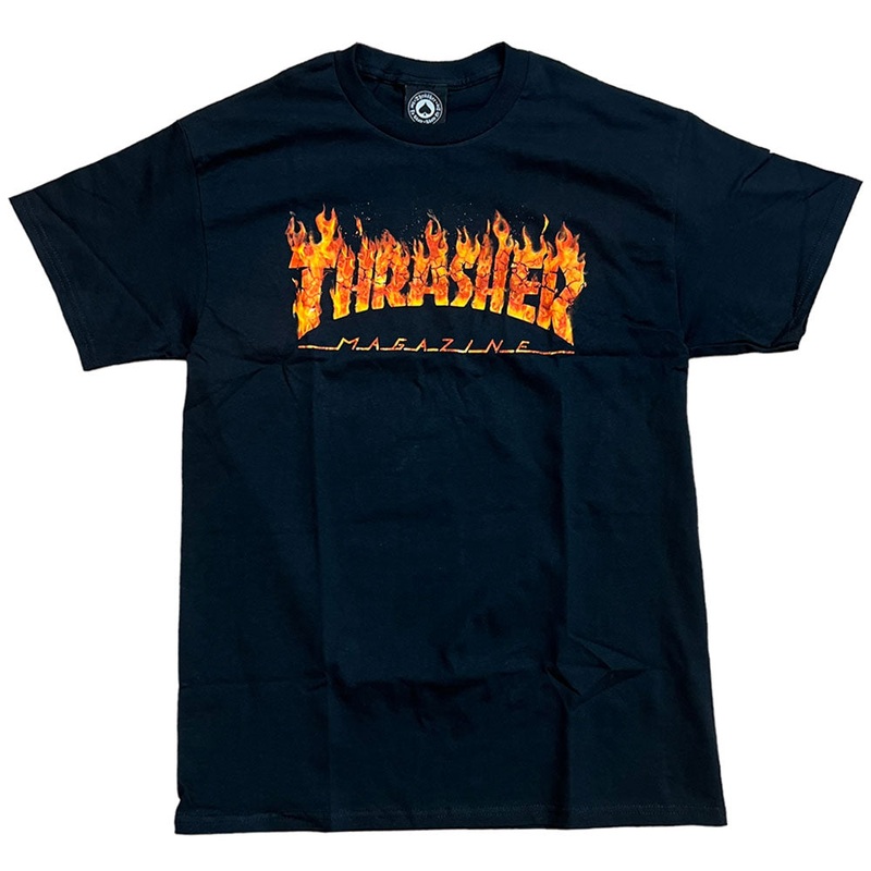 Thrasher Tee Inferno Black MD