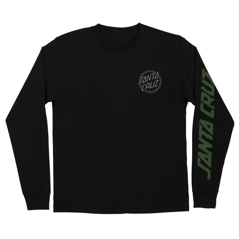 Vile Dot Mens Santa Cruz Longsleeve T-Shirt Black S