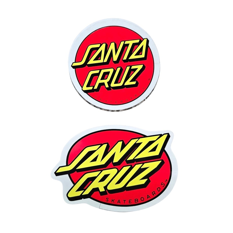 Vintage 80s Santa Cruz Classic Logo STICKER (Set of 2)